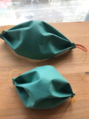 自制口罩的醫(yī)護們